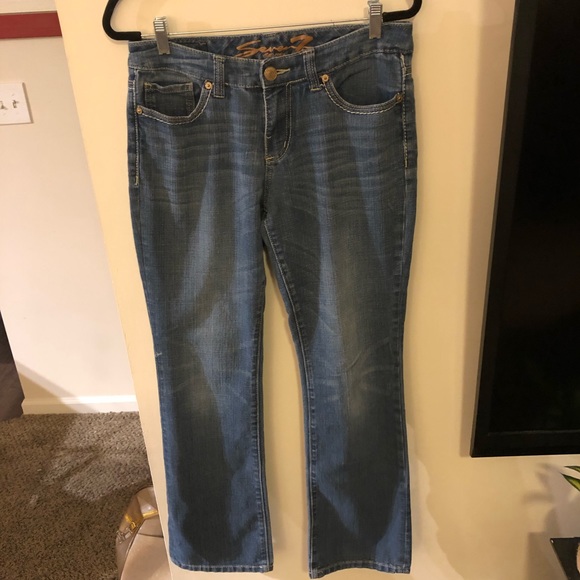Seven7 slim boot cut jeans sz 10 - Picture 2 of 5